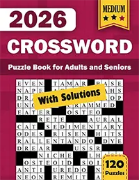 Crossword puzzle book cover created for Amazon KDP